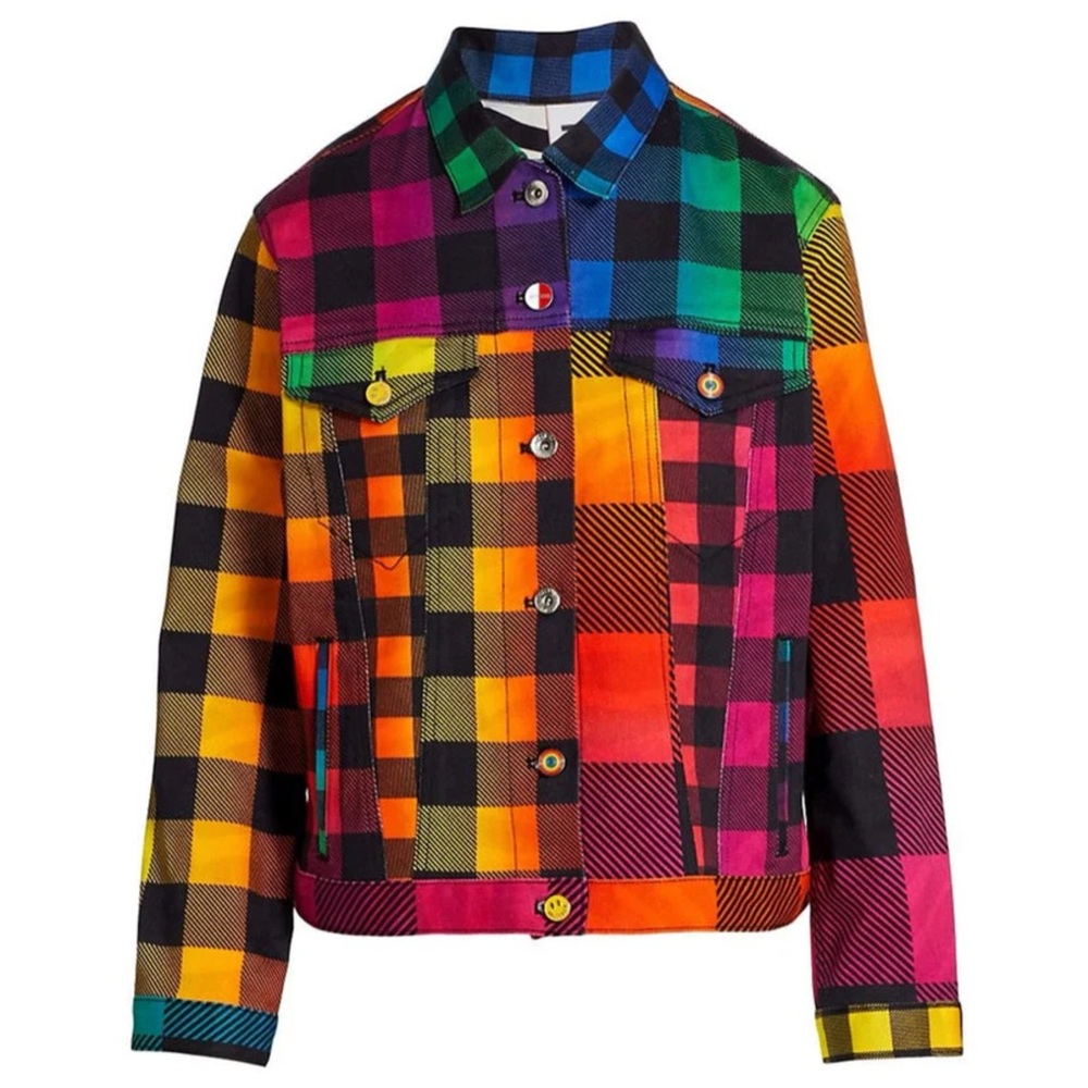 NWT BRUCEGLEN RAINBOW GINGHAM JACKET S